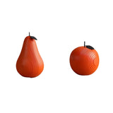 Nordic Fruit Sculpture For Interior Home Decor Modern Resin Apple Pear Statue Figurine Cabinet Home Decoration Gift