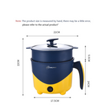 Mini Electric Cooking Machine 1-2 People Hot Pot Single/Double Layer Mini Non-stick Pan Multifunction Electric Rice Cooker EU