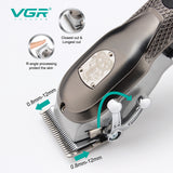 Full metal barber lithium battery hair clipper professional hair trimmer for men beard electric haircut machine rechargeable