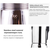 304 Stainless Steel Electric Geyser Moka Coffee Maker Mocha Moka pot Stovetop Filter Percolator гейзерная кофеварка для плиты