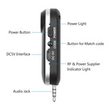 UHF Wireless Headset Microphone  with 3.5mm Audio plug &amp;6.35mm Audio Adapter for Speaker Voice Amplifier for Training Tour Guide