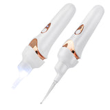 Luminous Electric Suction Ear Spoon Rechargeable Ear Pick LED Light Visual Ear Cleaner Wax Removal Tool for Children Adults
