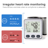 Electric Wrist Blood Pressure Monitor Medical Digital Blood Pressure Automatic Tonometer Pulse Heart Beat Rate Meter Device