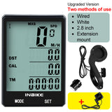 2.8 inch Bicycle Computer Wireless Bike Computer Light Headlight Set Rainproof Speedometer Odometer Cycling Stopwatch