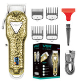 Full Metal Cordless Adjustable Hair Trimmer For Men Professional Hair Clipper Barber Electric Beard Hair Cutting Machine