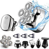 Rechargeable 6in1 powerful hair electric shaver for men body beard trimmer facial grooming electric razor balds shaving machine