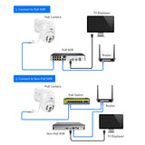 Hiseeu H.265 1080P POE PTZ IP Camera 4X Digital Zoom Two-way Audio 2MP Waterproof Outdoor Security Camera