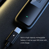 Breathalyzer Non-Contact Alcohol Tester  USB Rechargeable Breath Detector with Digital LED Screen Three Levels Indicator