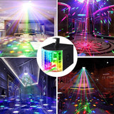 Stage Light Party DJ Music Activated Strobe Effect Mini Disco Lights Dance Party Show Wedding Birthday Karaoke Projection Lam