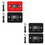 2 Pieces Inductive Hour Meter For Gas Engine Lawn Mower Dirt Bike Motorcycle Motocross Snowmobile Marine