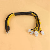 8Pcs 5X PCI-E PCIe 6Pin GPU Graphics Card Splitter Power Cable for Bitmain Antminer APW3+/APW3++/APW7 PSU Power Supply