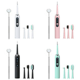 CK01 Electric Dental Scaler 4 In 1 Tartar Instrument Oral Cleaning Flusher Polishingagent Teeth Cleaning Tool