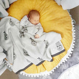 90CM Baby Cushion Play Mats Toddler Sleeping Crawling Mat Round Newborn Floor Pads Winter Thicken Cotton Carpet Home Decor Seat