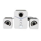 D-221 Bluetooth Computer Speaker Full Frequency Deep Bass 2.1 Channel Mini Desktop Laptop Speaker 3W DC 5V Combination Speaker