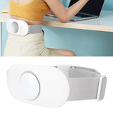 4 Electrode Zones Waist Massage Instrument Hot Compress Relieve Pain Lower Back Waist Massage Heating Belt White