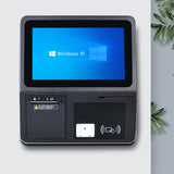 F1 New wall-mounted self-service cashier all-in-one machine for printing and swiping card and scanning code 11.4 Inch Touch Scre