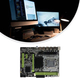 X58 Motherboard LGA1366 Computer Motherboard Support RX Graphics Card With X5675 CPU+DDR3 8GB 1600Mhz RAM+Switch Cable