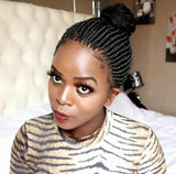 African Braid Wig Short Hair Stretch Mesh Fiber Head Cover