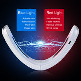 Chin V-Line Tape Face Lift Belt Blue Red LED Photon Therapy Galvanic Massage RF Facial Lifting Device EMS Slimming Skincare