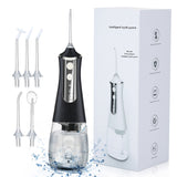 Portable Water Dental Flosser Oral Irrigator USB Rechargeable Water Jet Floss Tooth Pick 5 Jet Tip 350ml Water Thread for Teeth