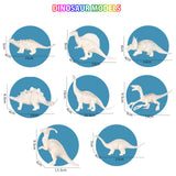 3D Dinosaur Arts Science DIY Painting Set Easter Crafts With 12 Color Safe Paint Apron Brushes Gifts Toy For Children Kids Boys