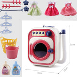 Pretend Play Toy Mini Music Washing Machines Child Cleaning Up Toy Cleaner Housework Toys Life Skill Training Toy Drum Wash Toys