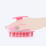 Hair Scalp Massager Shampoo Brush, Scalp Brush Hair Scrubber for Shower, Rechargeable Head Massager Stress Relax,Pink