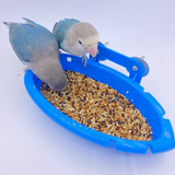 Bird Bath Tub Bowl Basin Parrot Cage Hanging Bathtub Box Bird Feeder Birdbath Parrot Bath Swimsuit Supplies