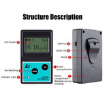 Nuclear Radiation Detector Geiger Counter Iodine-131 Reflective Lonization X-Ray Dosimeter Radiation Dose Alarm with Backlight