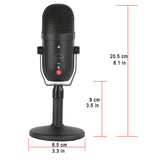 Freeboss CM16 Metal Body 24bit 96KHz Monitor Mute Low Noise Recording Chat USB Computer Mobilie Condenser Microphone