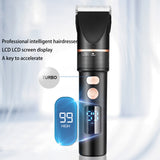 Electric Hairdresser Three Speed Adjustable liquid crystal display electric shears home hairdressing oil head razor