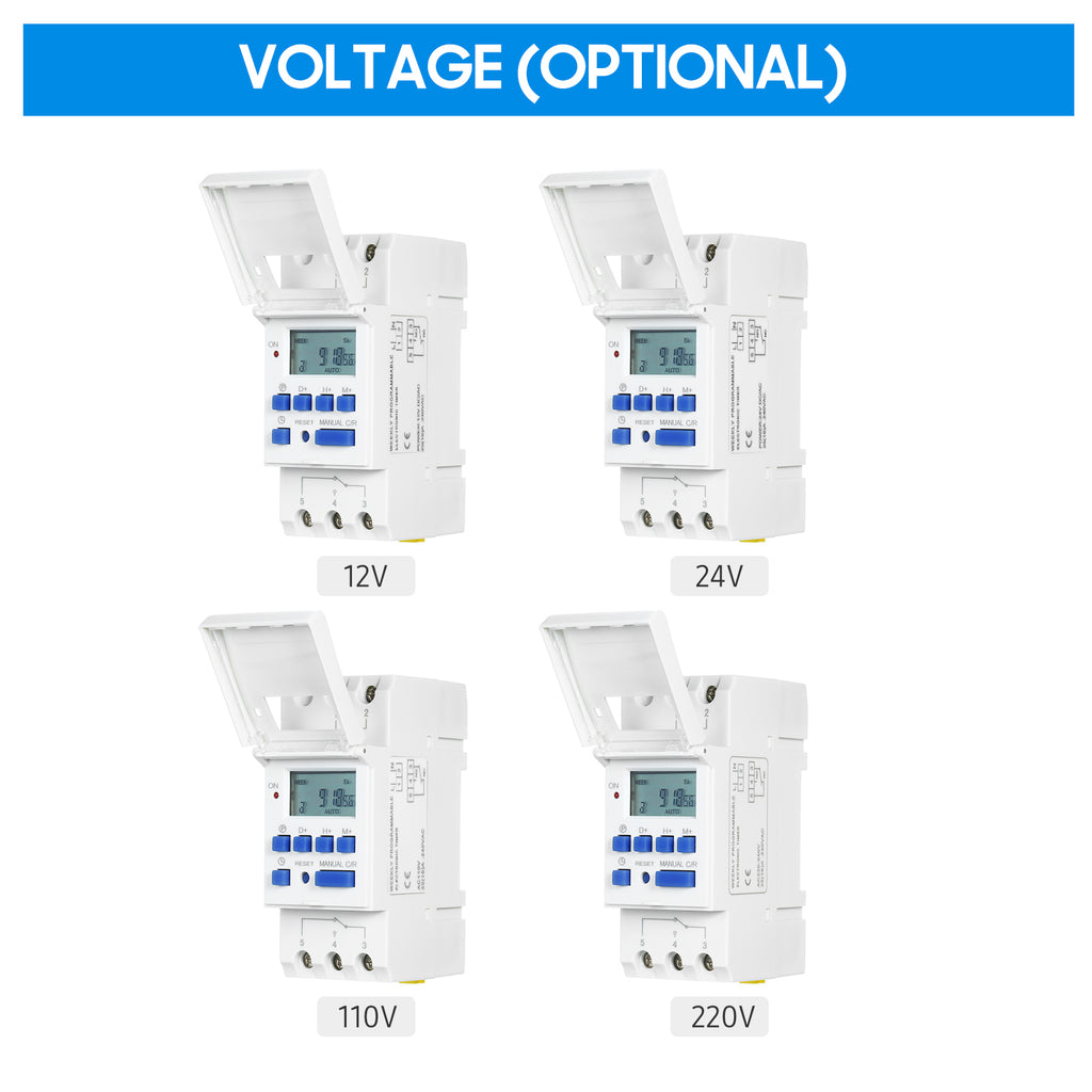 THC15A Digital LCD Power Programmable Timer Switch Relay 16A Amp Elect ...