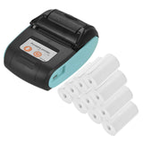 PT-210 Portable Thermal Printer Handheld 58mm Receipt Printer for Retail Stores Restaurants Factories Logistics, 10 Paper Rolls