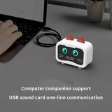 2022.Bluetooth Loudspeaker Wireless Sound Box Digital Alarm Clock Cordless FM Radio Support TF Card USB 5.0 with LED Display