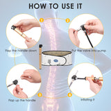 Lumbar Support Adjustable Lower Back Brace Stretcher Lumbar Traction Device Decompression Back Belt Breathable Waist Belt