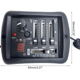 Guitar Pickup Piezo Pickup 3 Band Preamp Equalizer Piezo Digital Tuner Pickup for Acoustic Guitar