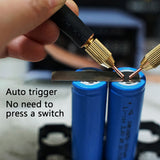 8000W 9600mA Mini Spot Welder Machine DIY Kit 18650 Battery Spot Welding Pen Tool 100-240V 1200A Black 15*9.8*5cm