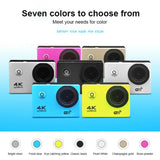 Sports Camcorder Ultra HD 4K /30fps Digital Cameras WiFi 2.0" 170 Underwater Waterproof Helmet WiFi Video Recording Cameras