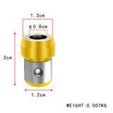 General Purpose 4 Pcs 6.35mm Screwdriver Bit Magnetic Ring Screws Drill Bit Strong Magnetizer Magnet