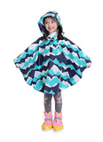Freesmily Kids Stylish Rain Poncho Waterproof Rain Jacket Coat For Girls Boys