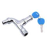 Portable Wash Water Faucet Household Outdoor Faucet With Lock Key Alloy Faucet Single Tap anti-theft For Outdoor