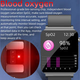 Smart Watch KS03 Non Invasive Blood Glucose Heart Rate BP Body Temperature Monitoring Fitness Tracker Men Women Smartwatch