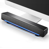 Computer Audio Desktop Subwoofer Home Multimedia Small Speaker Long Strip Speaker Colorful Atmosphere Light Multifunctional audi