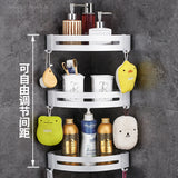 Single Layers Corner Shower Shelf Bathroom Shampoo Shower Shelf Holder Kitchen Storage Rack Punch Free Kitchen Tripod Corner