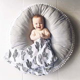 90CM Baby Cushion Play Mats Toddler Sleeping Crawling Mat Round Newborn Floor Pads Winter Thicken Cotton Carpet Home Decor Seat