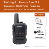 Mini Walkie Talkie Radtel RT12 Portable Two Way Radio PMR FRS Radio Comunicador Long range Kids Walkie-Talkie for Hotel Business