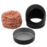 Metal Wire With Stand Set Welding Desoldering Soldering Solder Iron Tip Dross Cleaner Cleaning Steel Ball Mesh Filter Tin Remove