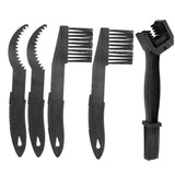 5pcs/set Bicycle Chain Cleaner Scrubber Brushes Wash Tool Set Mountain Bike Chain Freewheel Cleaning Kit