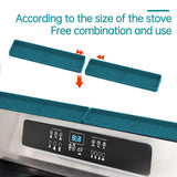 2pcs Stove Top Shelf Kitchen Essentials Gadgets Magnetic Over Stove Holder High Temperature Resistance With Fence for Flat Stove