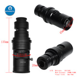 Adjustable Magnification 130X 200X 250X Zoom C Mount Lens For HDMI VGA USB Industry Video Microscope Camera Accessories